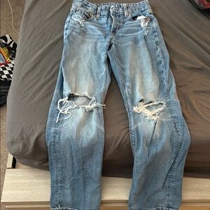 American Eagle stretch Distressed Blue Jeans